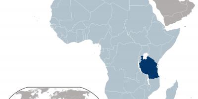 Tanzania kokapena mapa