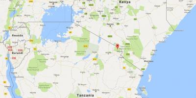 Tanzania kokapena munduko mapa
