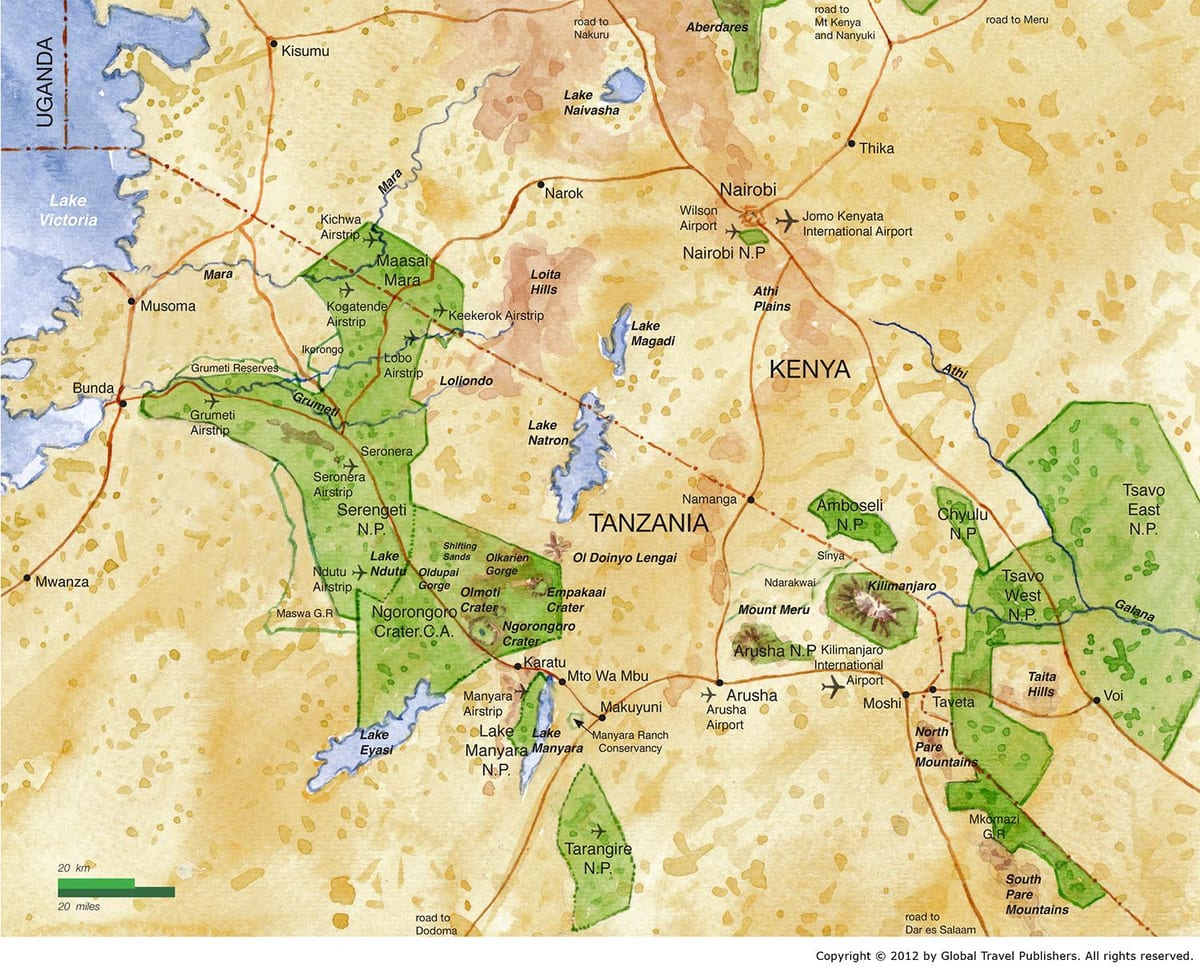 Mapa ipar tanzania