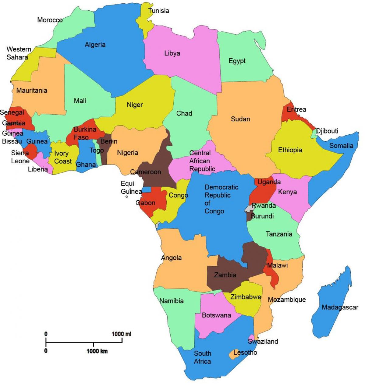 mapa afrikan erakutsiz tanzania