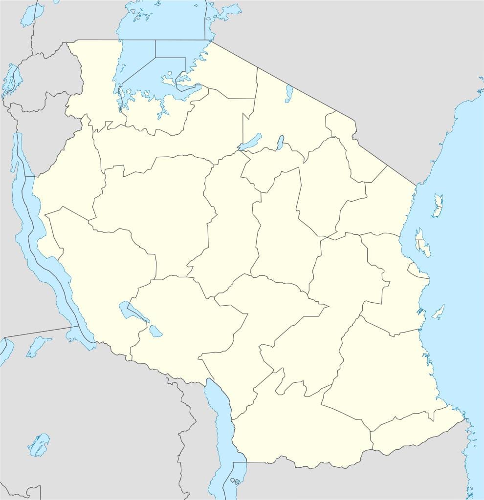 Mapa tanzania bektorea