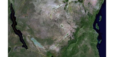 Mapa satelite tanzania