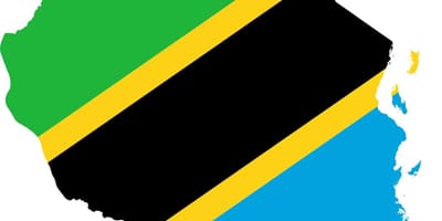 Mapa tanzania bandera
