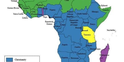Mapa tanzania erlijioa