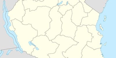 Mapa tanzania bektorea