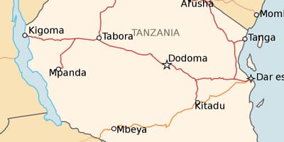 Mapa tanzania trenbide