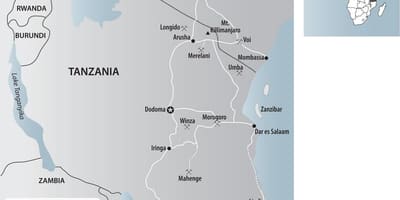 Mapa tanzania urre meategiak